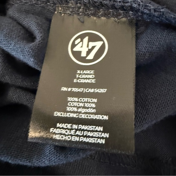 NWT 47 Brand Women’s NBA Utah Jazz Long Sleeve Tee - Navy and Gold - Picture 8 of 8